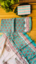 'Seeya' Unstitched Cotton Chanderi Suit