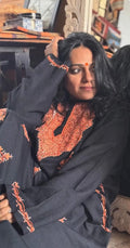 'Nisha' Black Aari Pheran