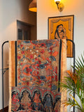 'Mohini' Red Kalmkari Duppatta
