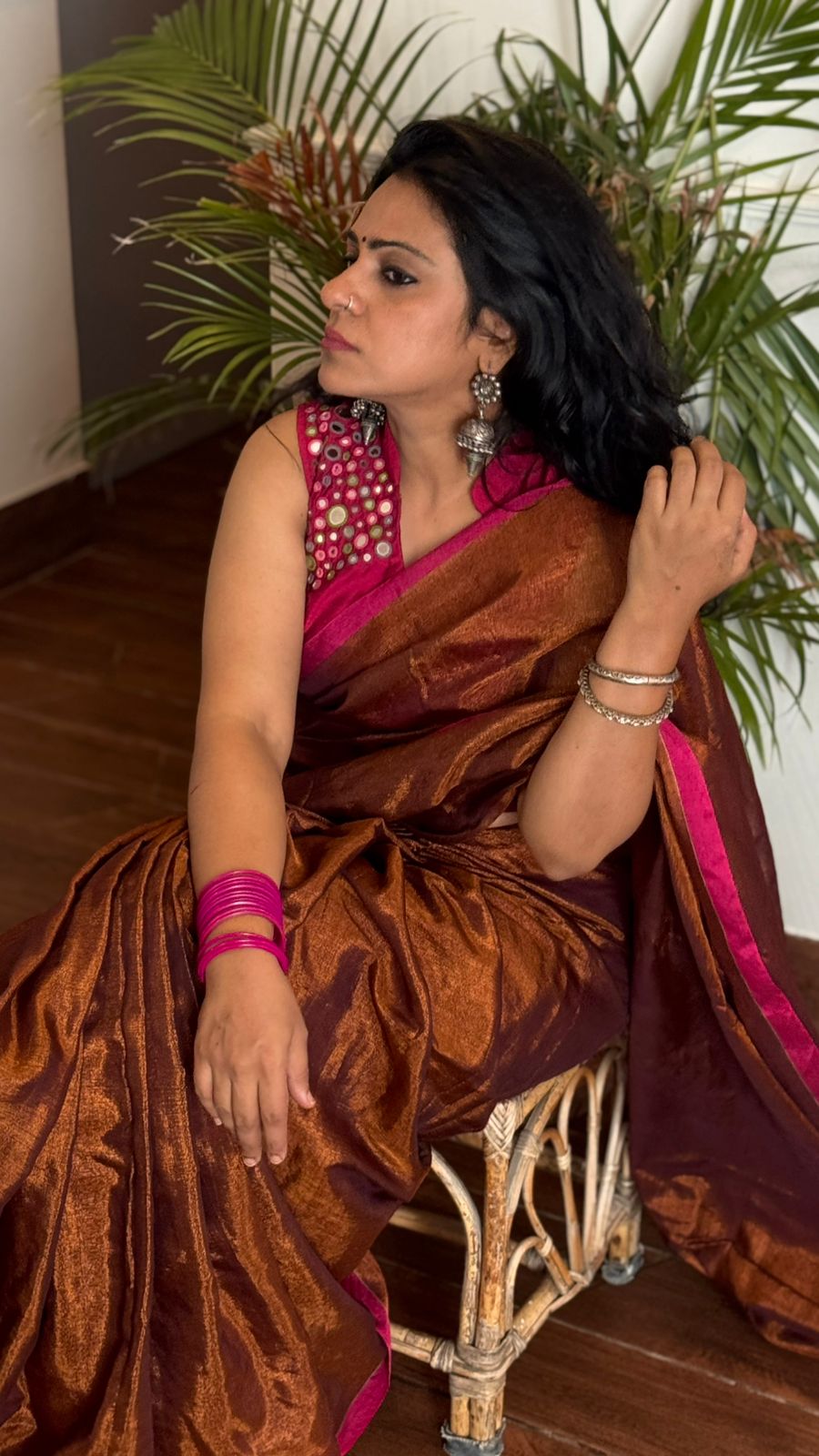 'Heer' Handwoven Tissue Saree