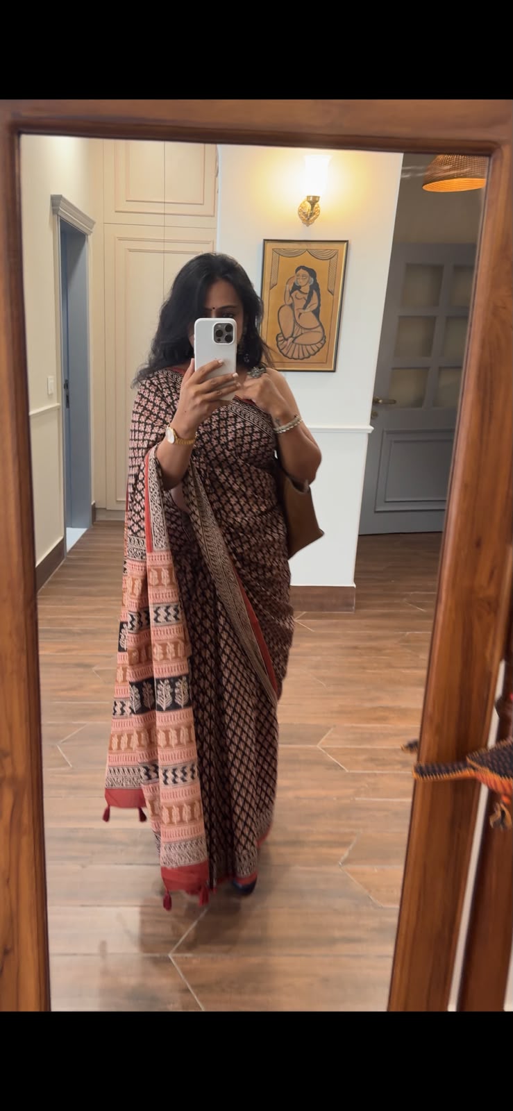 'Aruna' Bagh Mul Cotton Saree